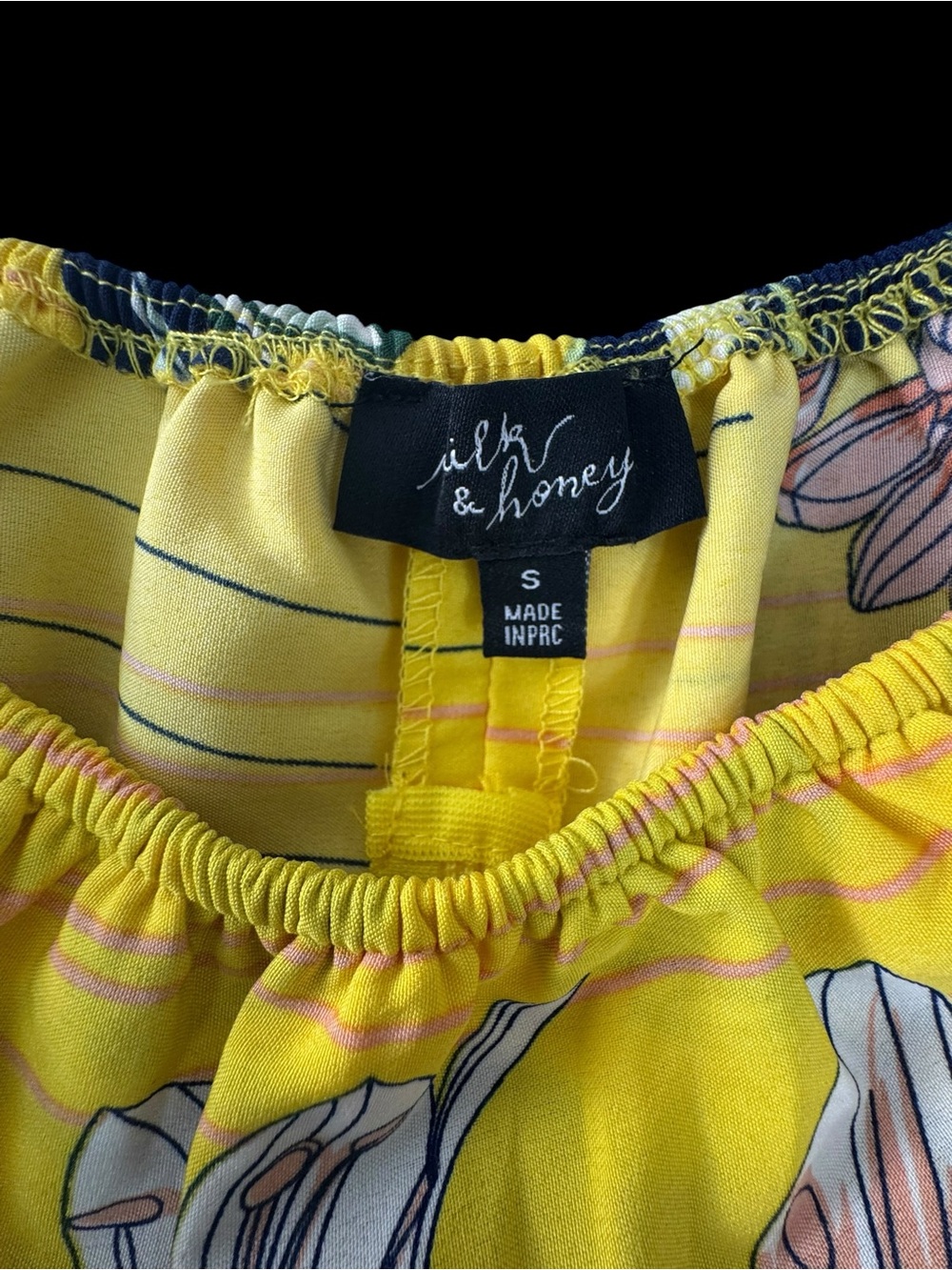 Tropical Yellow Floral Wide-Leg Pants - Women's - Picture 5 of 11